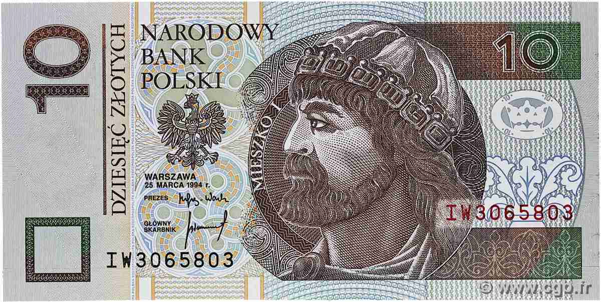 10 Zlotych POLOGNE  1994 P.173a pr.NEUF