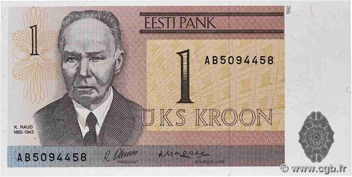 1 Kroon ESTONIE  1992 P.69a pr.NEUF