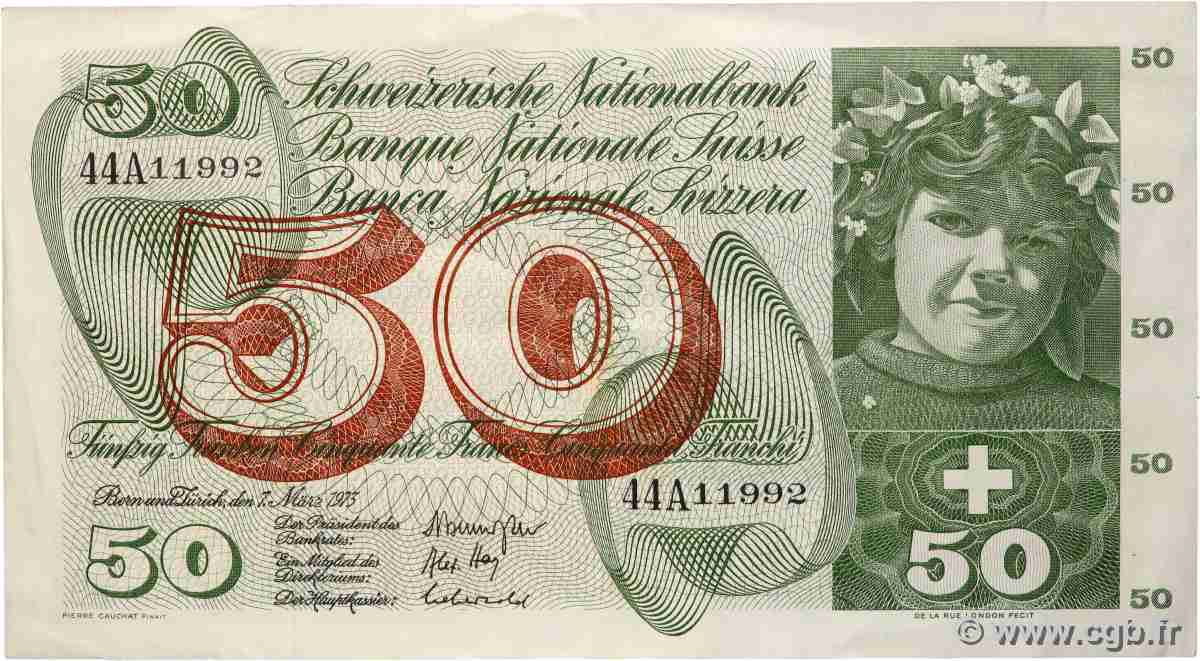 50 Francs SUISSE  1973 P.48m TTB+