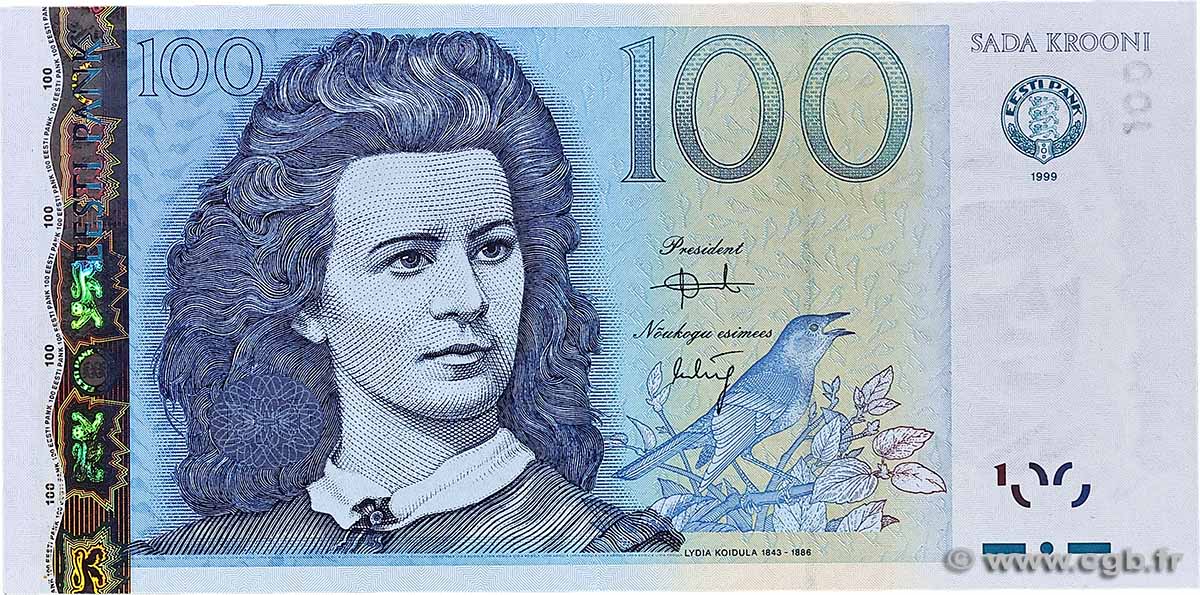 100 Krooni ESTLAND  1999 P.82a fST+