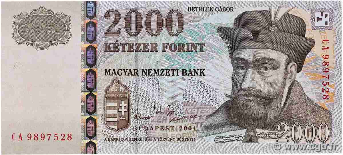 2000 Forint HONGRIE  2004 P.190c pr.NEUF