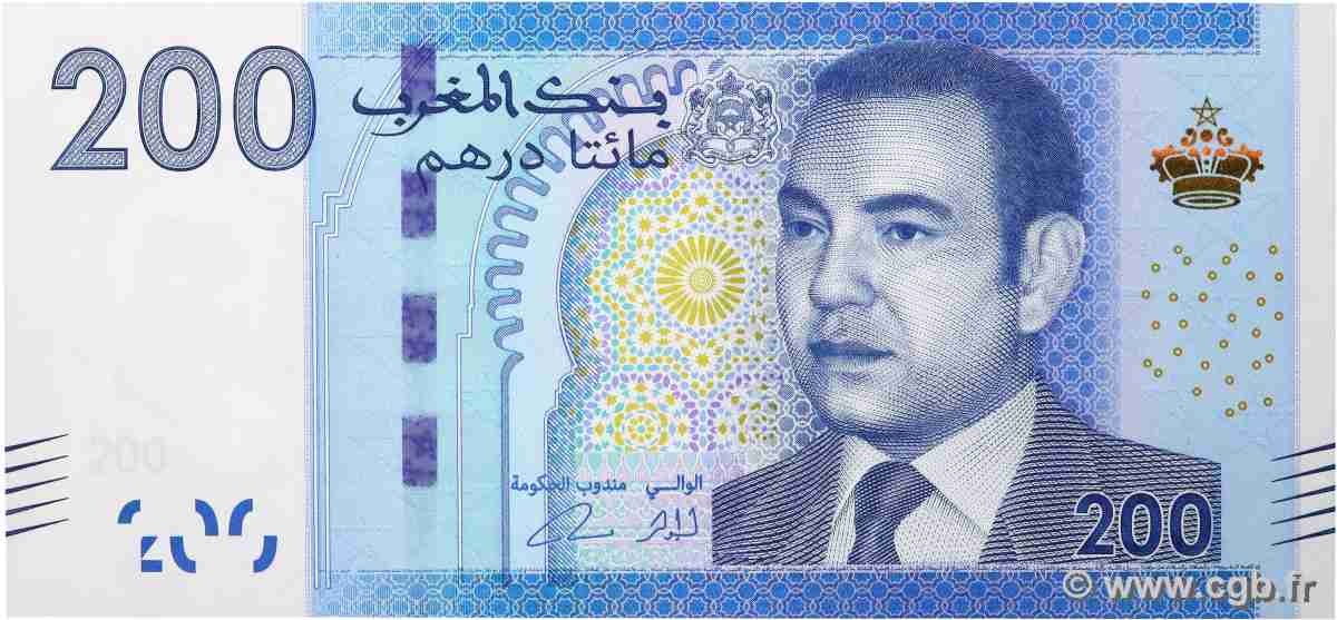 200 Dirhams MAROC  2012 P.77 NEUF