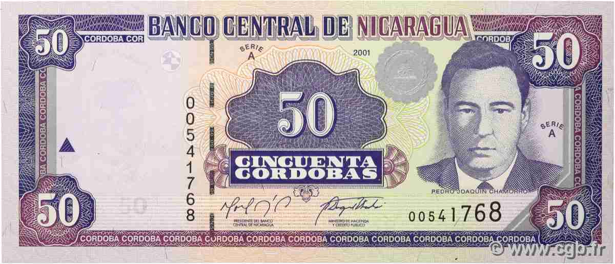 50 Cordobas NIKARAGUA  2001 P.189A fST