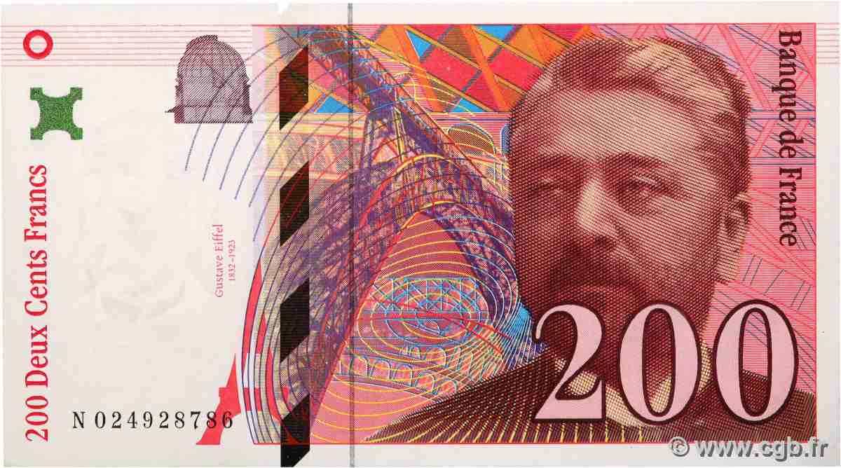 200 Francs EIFFEL FRANCE  1996 F.75.02 pr.NEUF