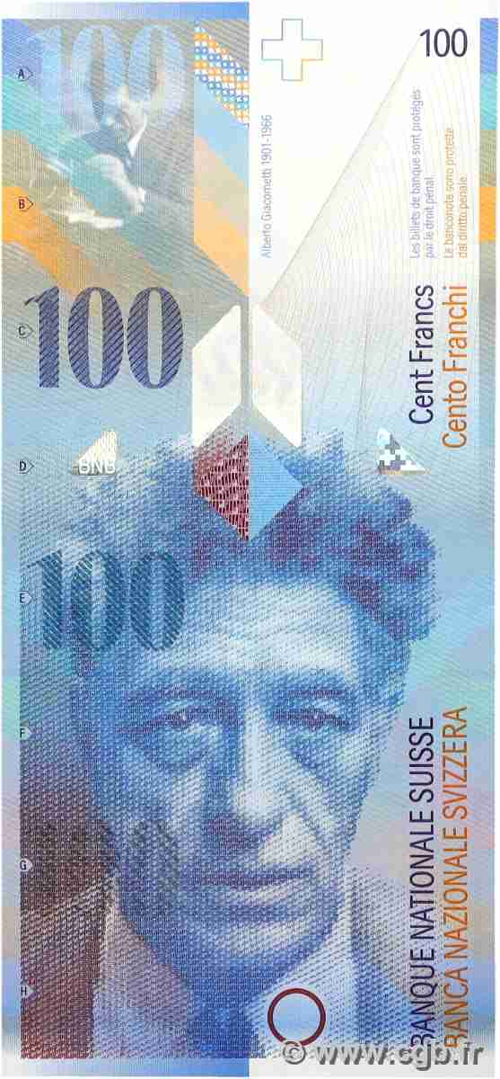100 Francs SUISSE  1996 P.72a pr.SUP