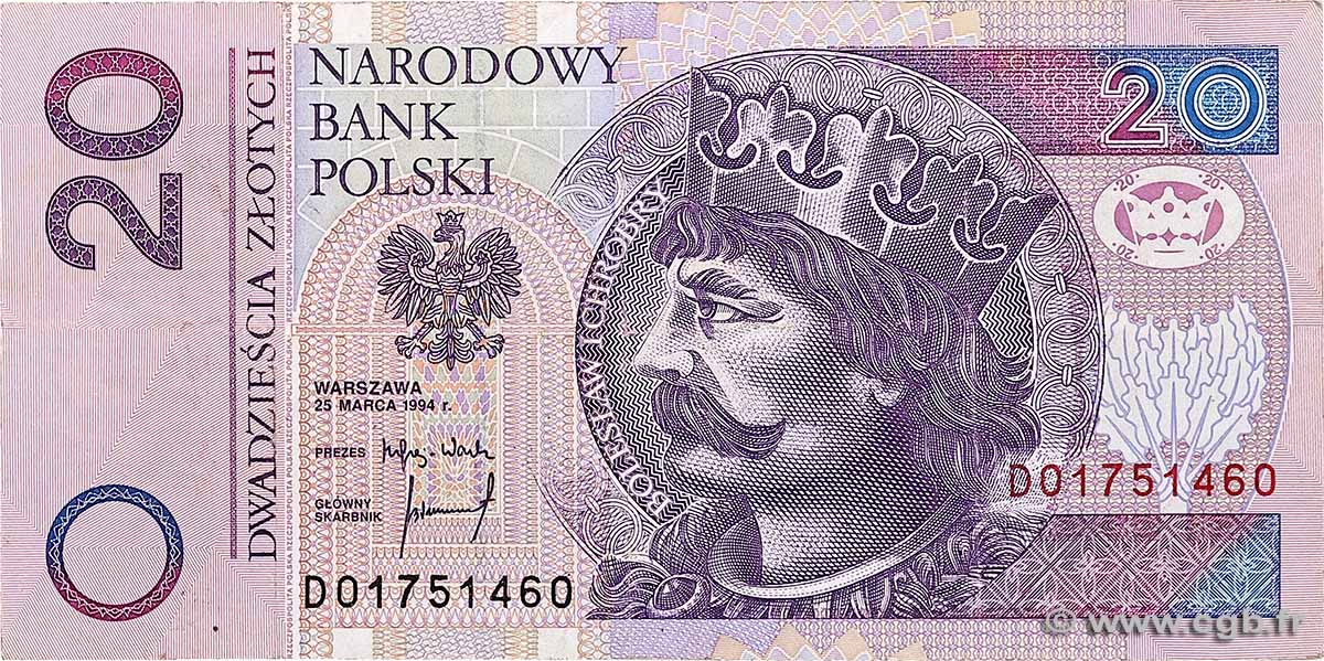 20 Zlotych POLONIA  1994 P.174a BC+
