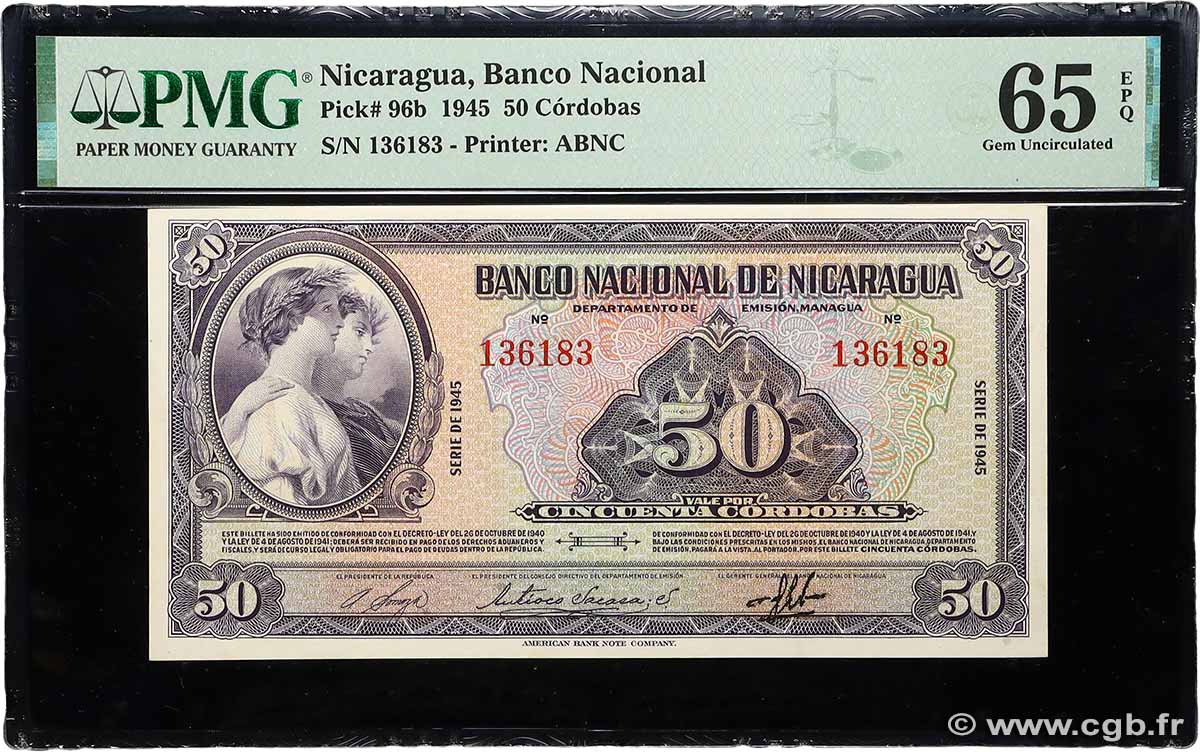 50 Cordobas NICARAGUA  1945 P.096b NEUF