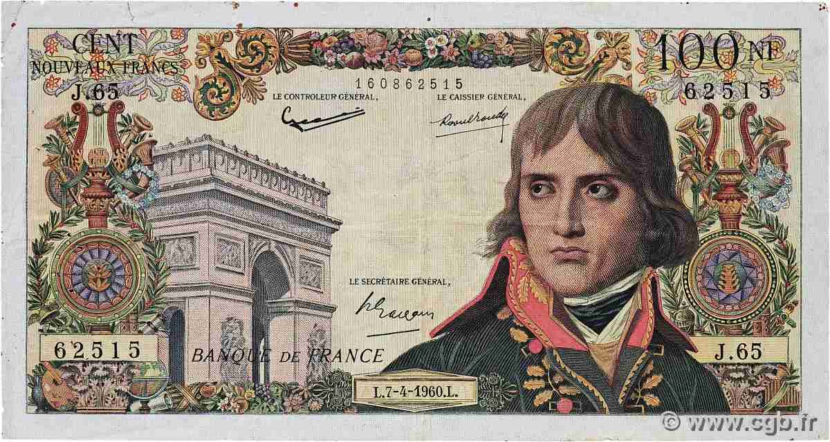 100 Nouveaux Francs BONAPARTE FRANCE  1960 F.59.06 TB+