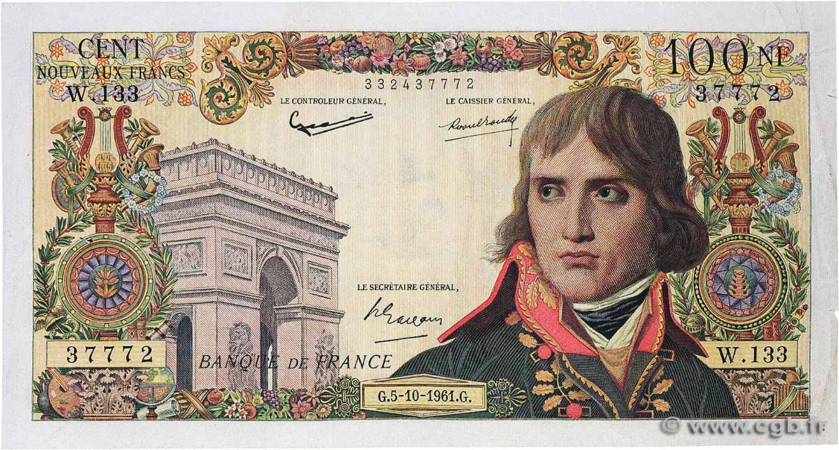 100 Nouveaux Francs BONAPARTE FRANCE  1961 F.59.12 TTB