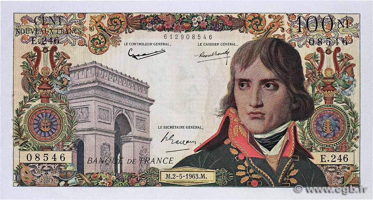 100 Nouveaux Francs BONAPARTE FRANCE  1963 F.59.21 SUP