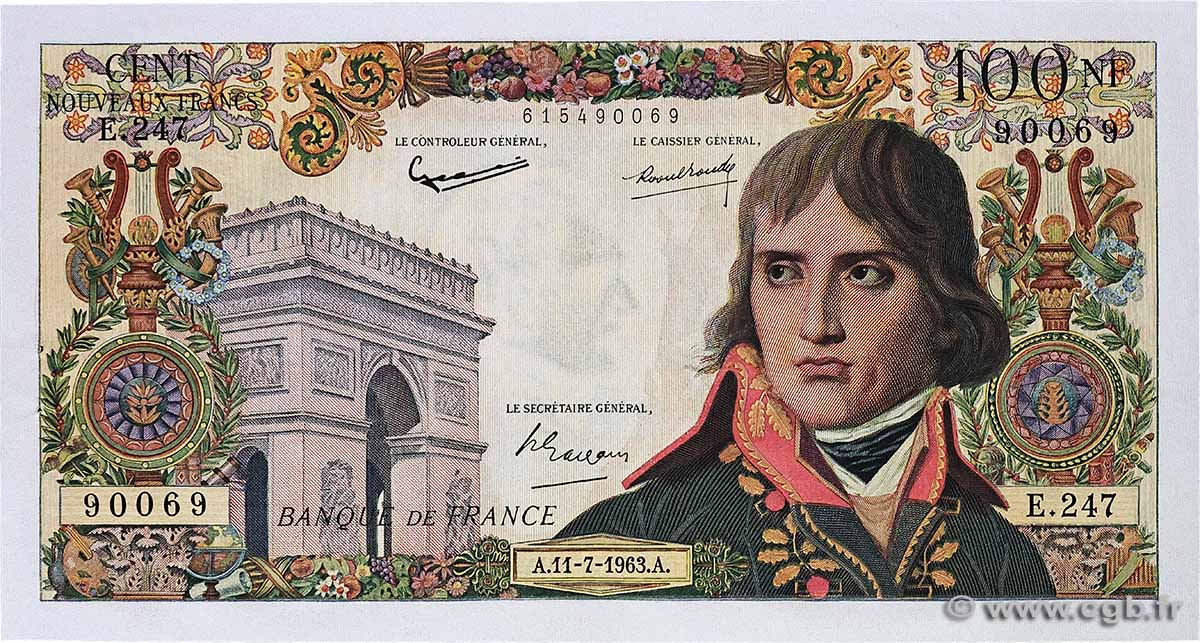 100 Nouveaux Francs BONAPARTE FRANCE  1963 F.59.22 SUP