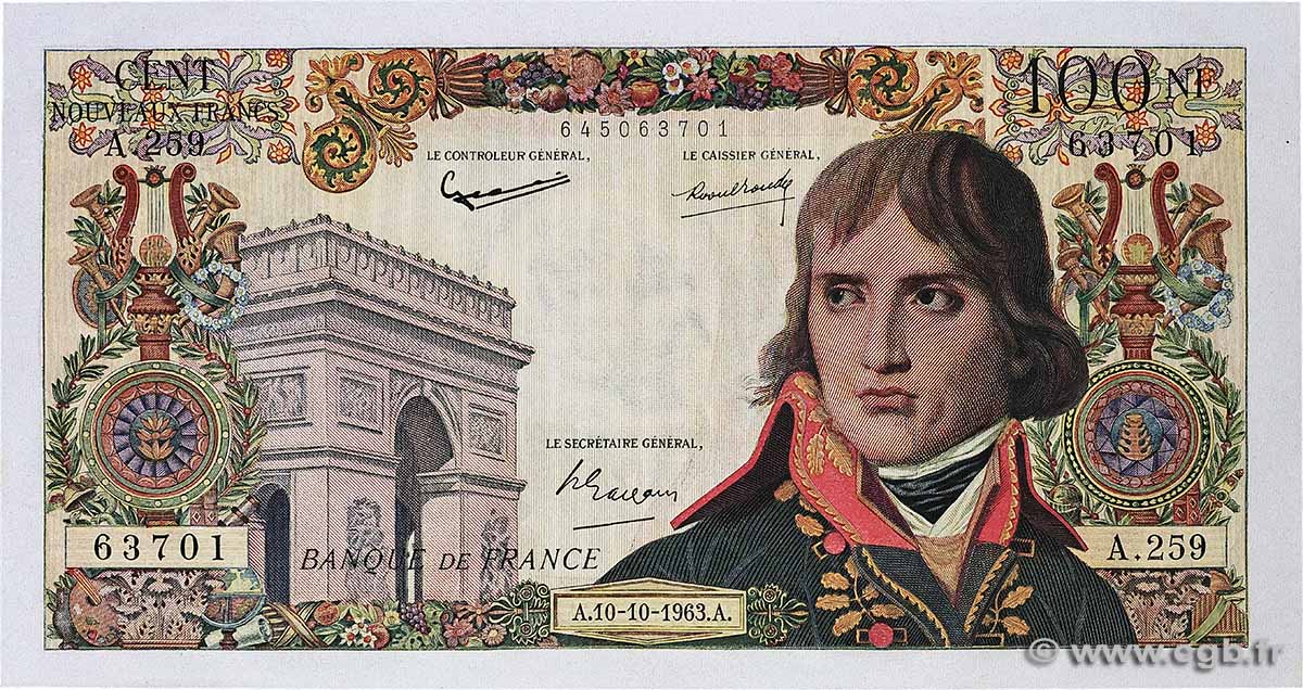 100 Nouveaux Francs BONAPARTE FRANCE  1963 F.59.23 TTB+
