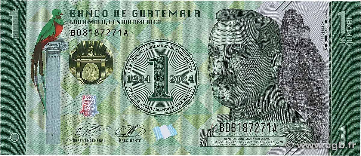 1 Quetzal Commémoratif GUATEMALA  2023 P.129 NEUF