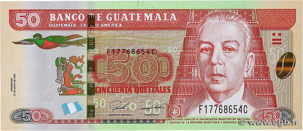 50 Quetzales GUATEMALA  2020 P.125 ST