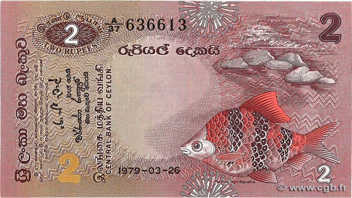 2 Rupees CEYLON  1979 P.083a ST