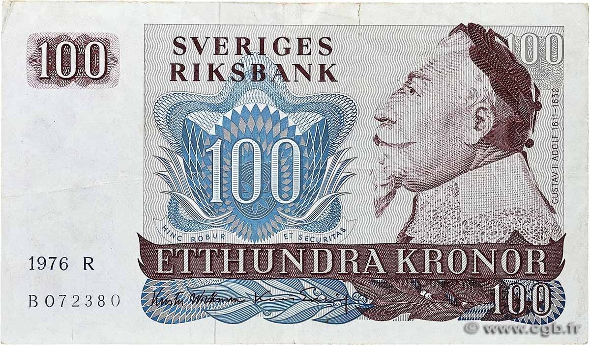 100 Kronor SUÈDE  1976 P.54b SS