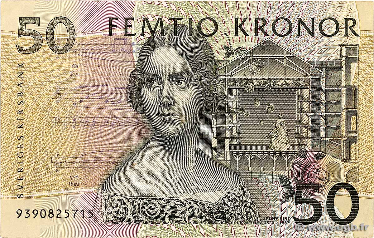 50 Kronor SUÈDE  1999 P.62a fVZ