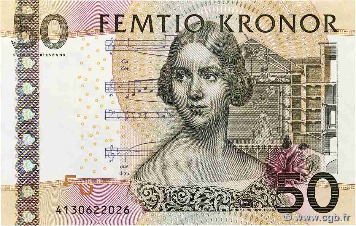 50 Kronor SUÈDE  2004 P.64a fVZ