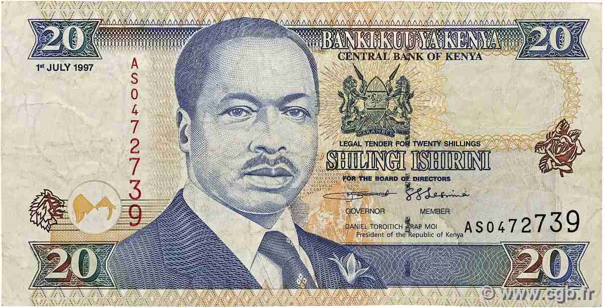 20 Shillings KENIA  1997 P.35b S