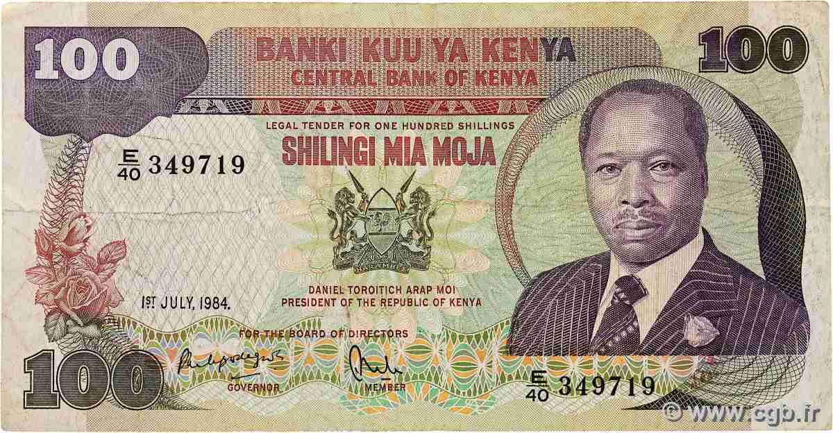 100 Shillings KENIA  1984 P.23c S