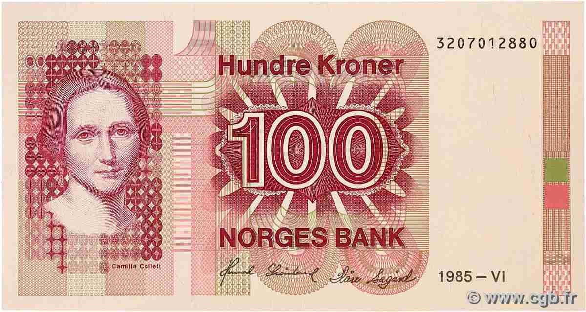 100 Kroner NORVÈGE  1985 P.43c pr.NEUF