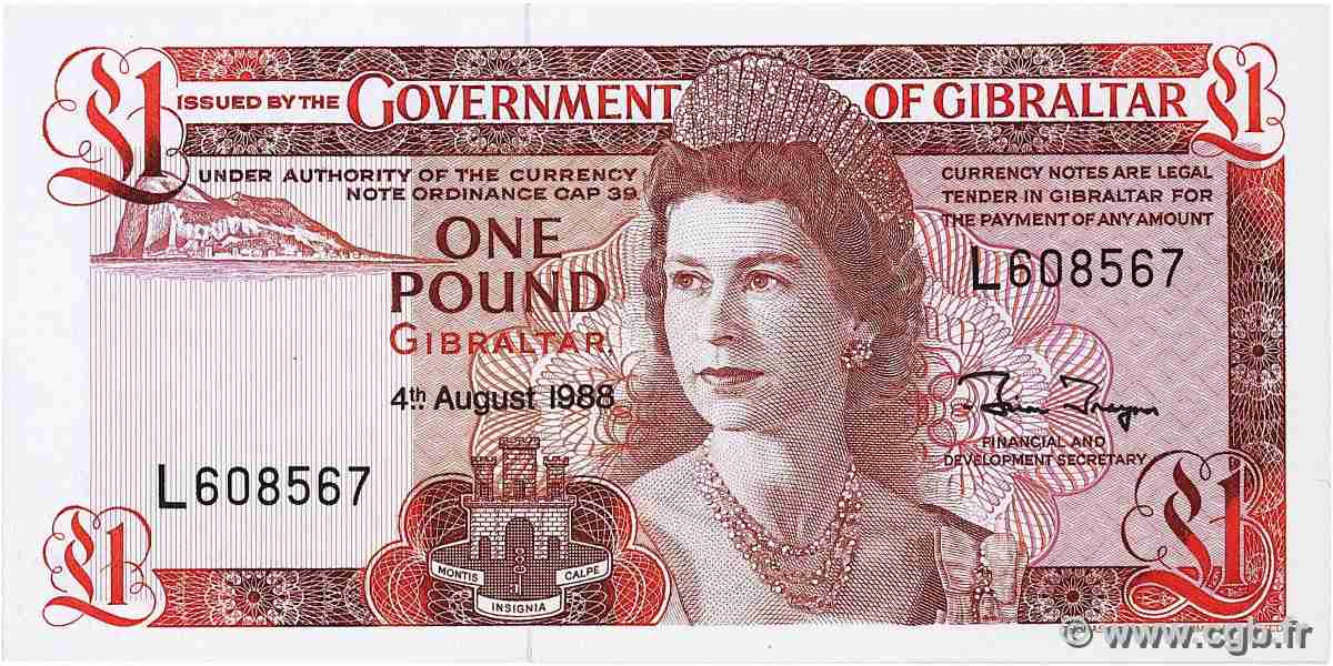 1 Pound GIBRALTAR  1988 P.20e NEUF