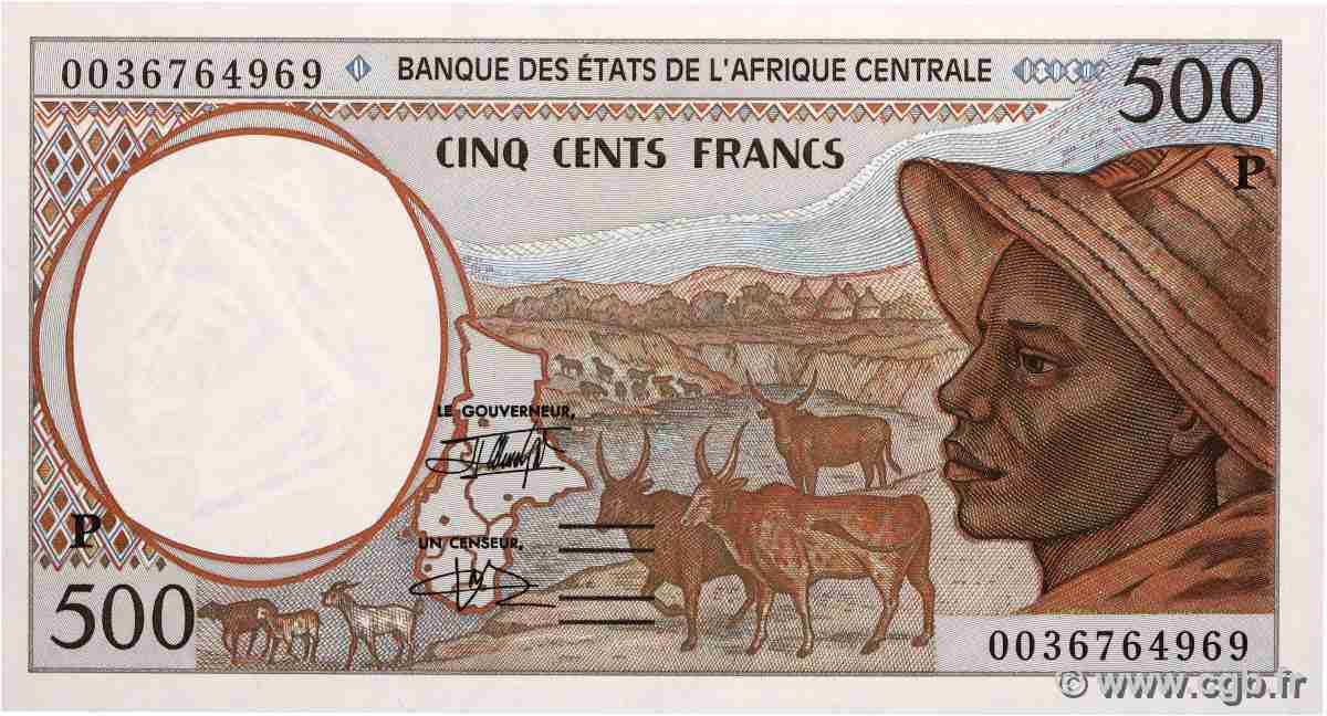 500 Francs type 1993P TCHAD  2000 A.290Pg NEUF