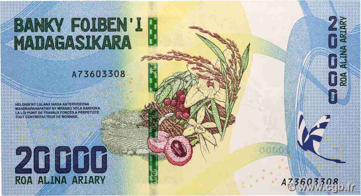20000 Ariary MADAGASCAR  2017 P.104 UNC