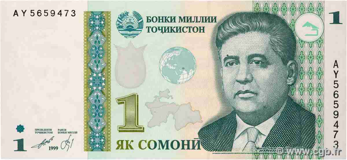 1 Somoni TADJIKISTAN  1999 P.14a NEUF