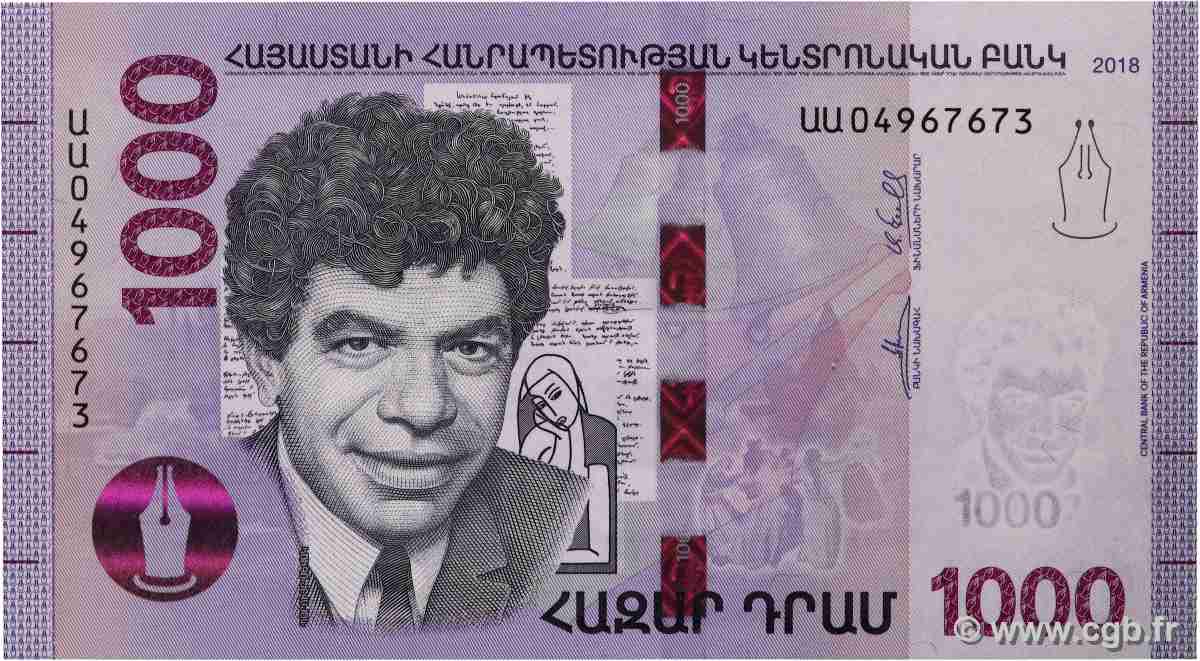 1000 Dram ARMENIA  2018 P.61 FDC
