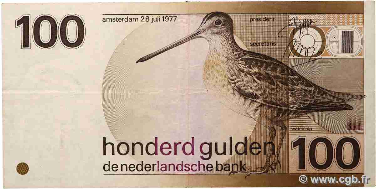 100 Gulden PAESI BASSI  1977 P.097a MB