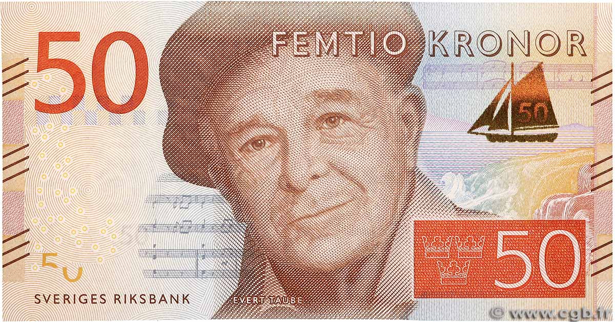 50 Kronor SWEDEN  2015 P.70 UNC-