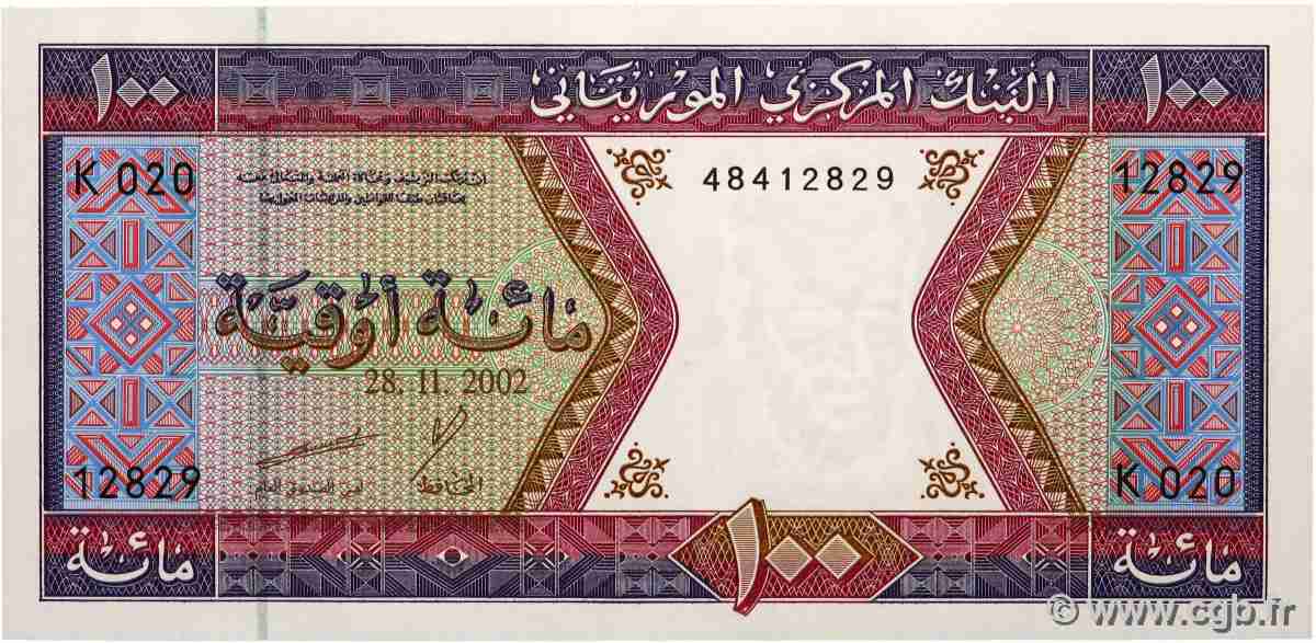 100 Ouguiya MAURITANIE  2002 P.04k NEUF
