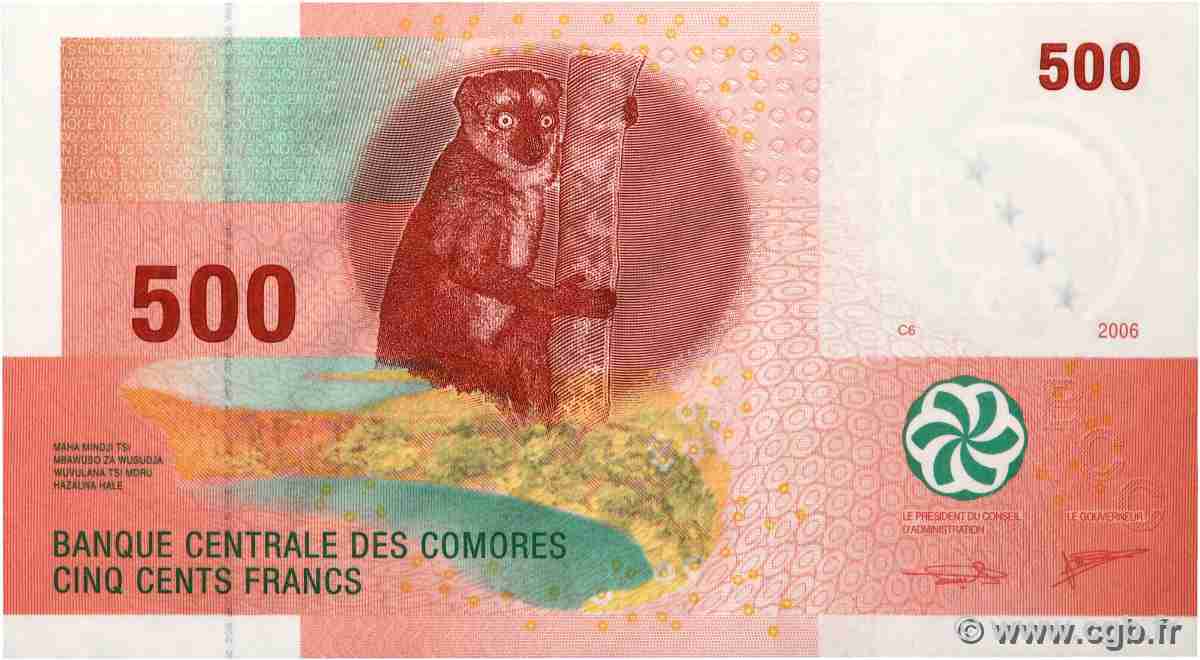 500 Francs COMORES  2006 P.15c NEUF