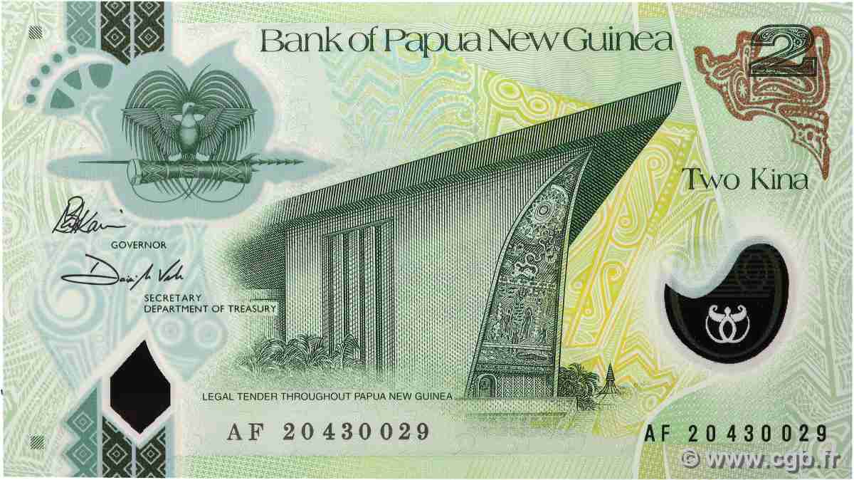 2 Kina PAPOUASIE NOUVELLE GUINÉE  2020 P.50 NEUF
