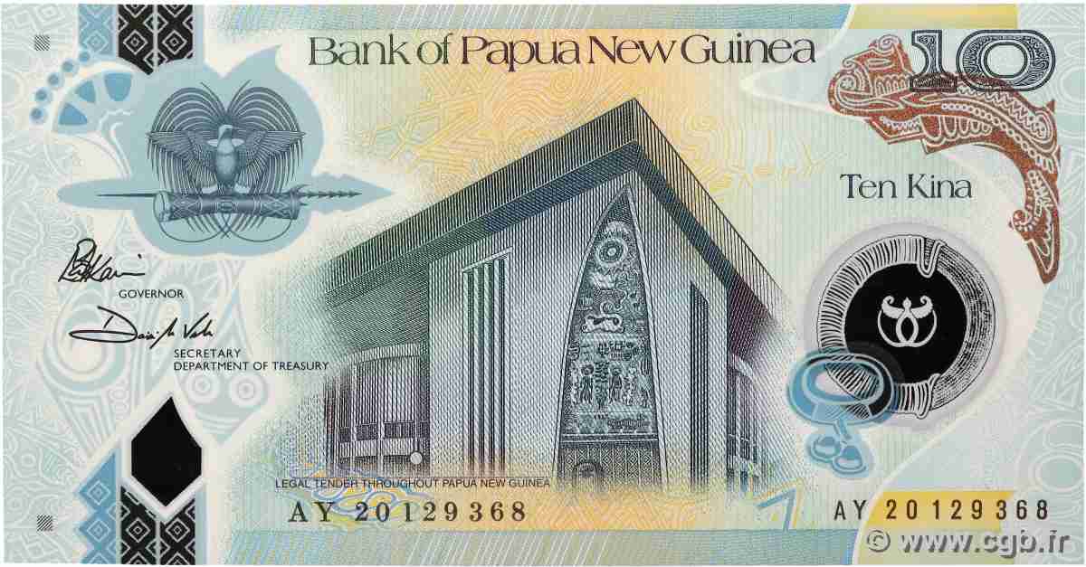 10 Kina PAPUA NEW GUINEA  2020 P.52 UNC