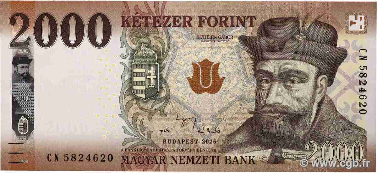 2000 Forint UNGARN  2025 P.204 ST