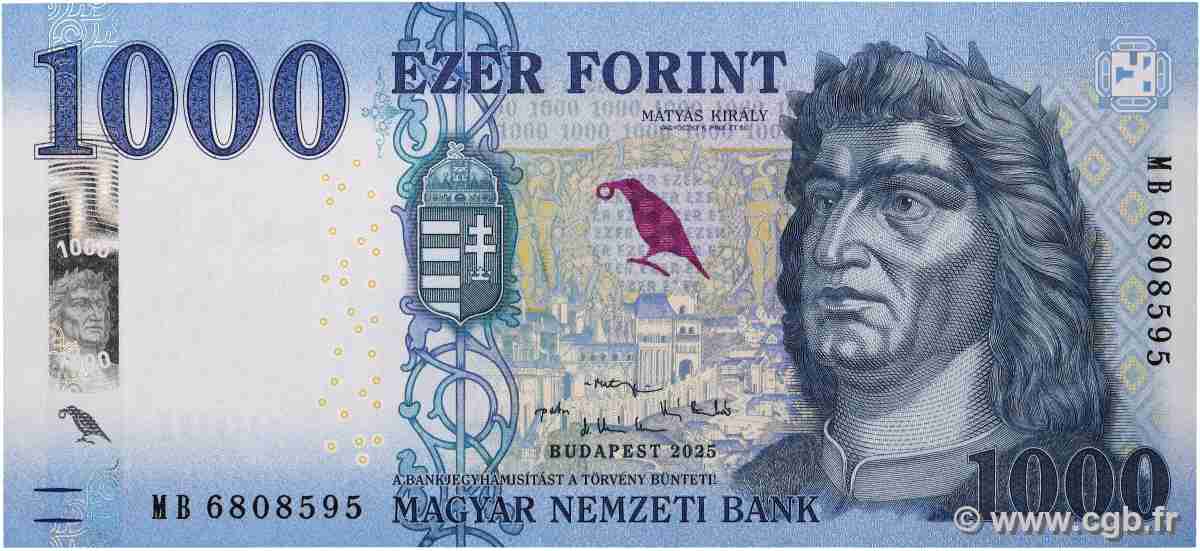 1000 Forint HUNGARY  2025 P.203 UNC
