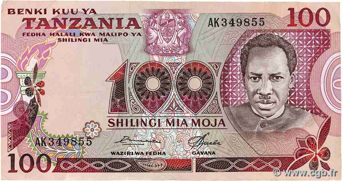 100 Shilingi TANZANIA  1977 P.08b VF