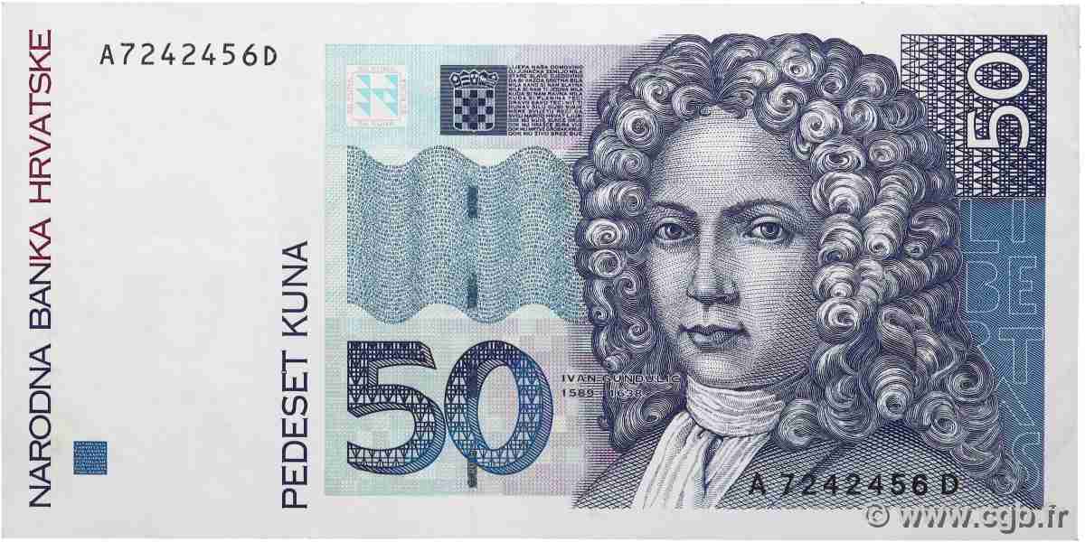 50 Kuna CROATIE  1993 P.31a SPL