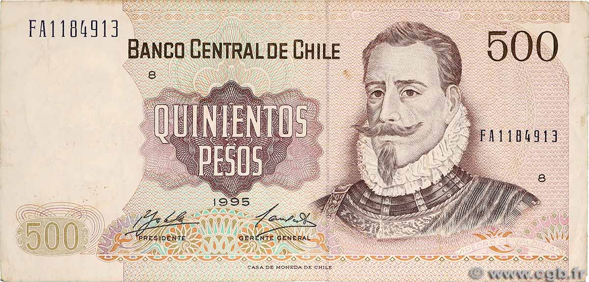 500 Pesos CILE  1995 P.153e MB