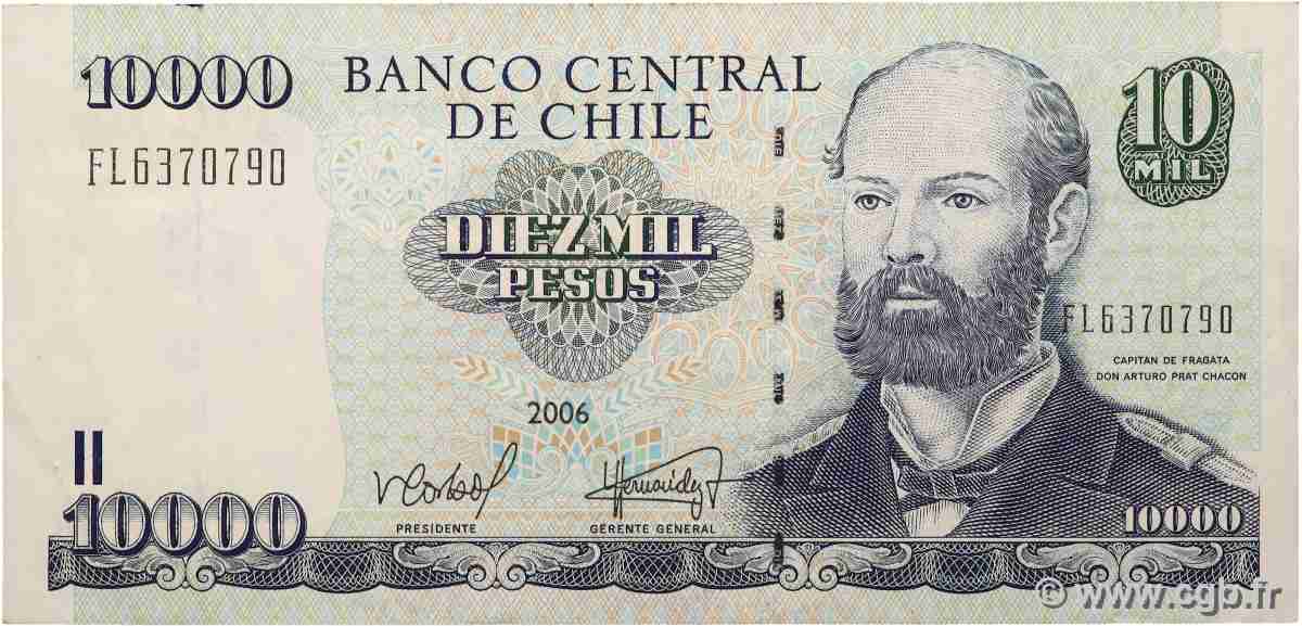 10000 Pesos CILE  2006 P.157c q.SPL