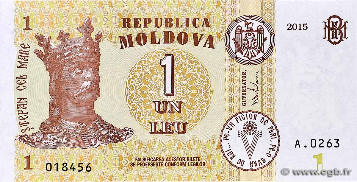 1 Leu MOLDAWIEN  2015 P.21 ST