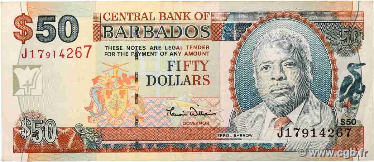 50 Dollars BARBADE  2000 P.64 TB