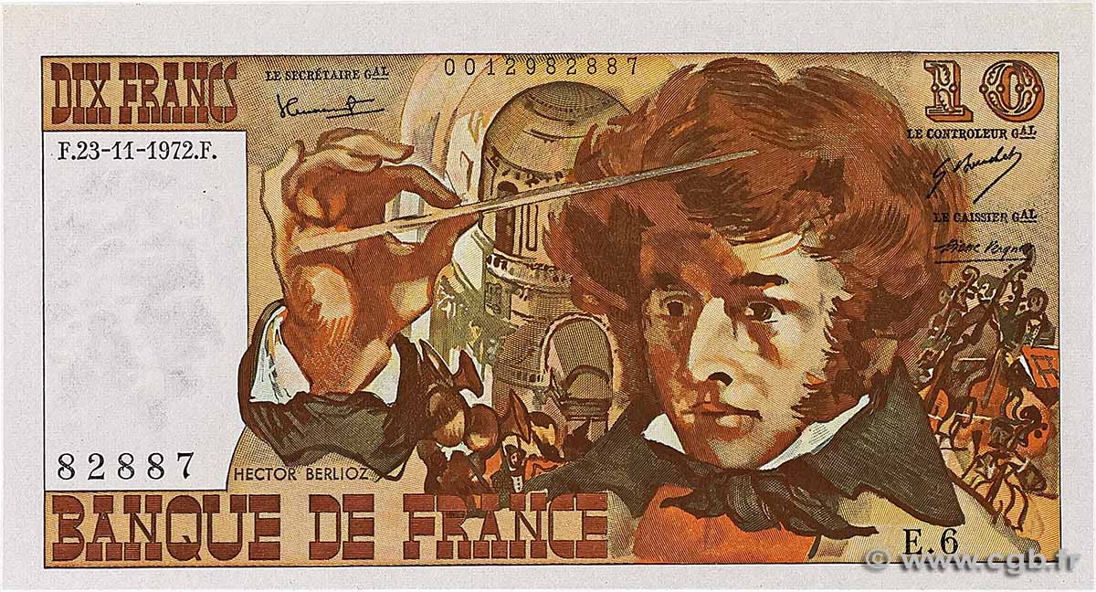 10 Francs BERLIOZ Fauté FRANCE  1972 F.63.01 pr.NEUF