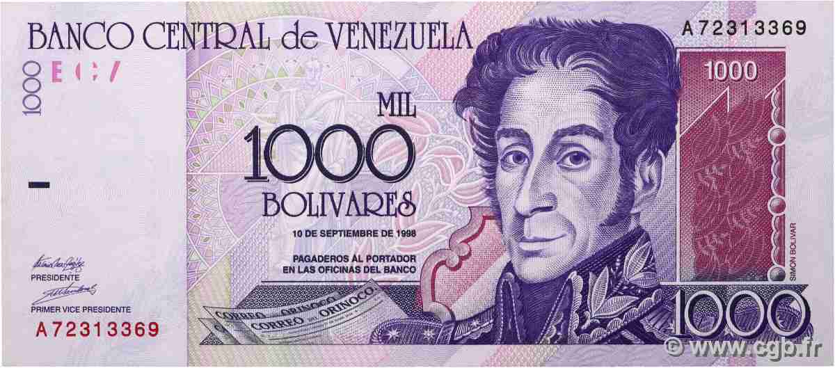 1000 Bolivares VENEZUELA  1998 P.079 SPL