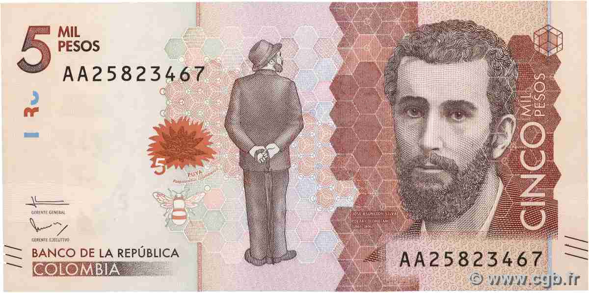 5000 Pesos COLOMBIE  2015 P.459a NEUF
