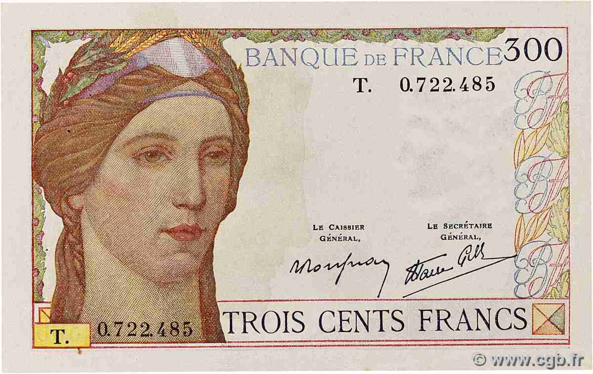 300 Francs FRANCE  1939 F.29.03 SUP