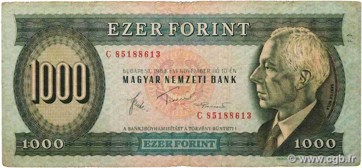 1000 Forint UNGARN  1983 P.173b fS