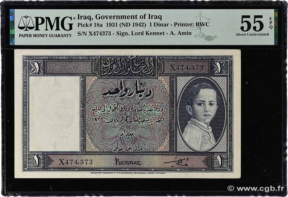 1 Dinar IRAK  1942 P.018a fST